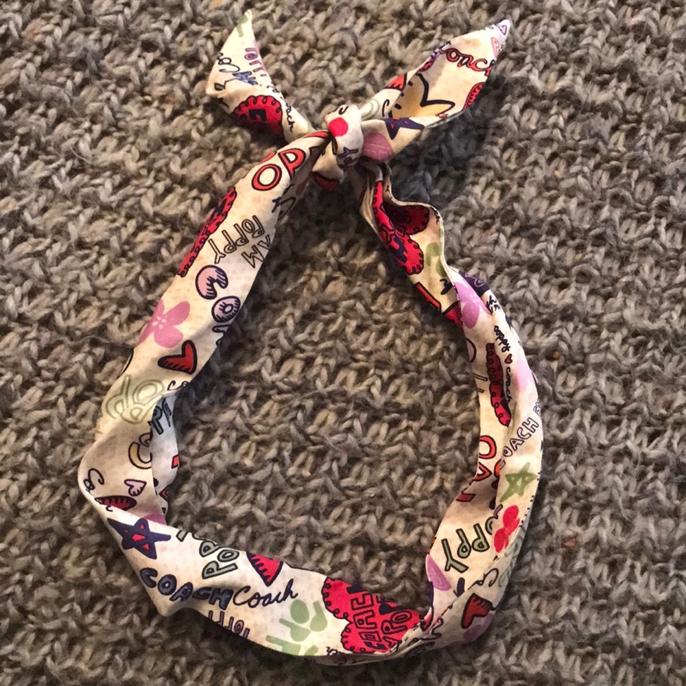 Coach Poppy silk head scarf - Picture 1 of 2